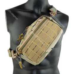 Bolso bandolera táctico MOLLE camuflaje ligero para ciclismo