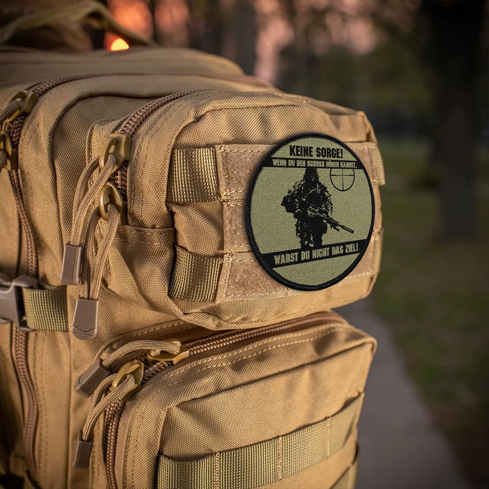 Parche táctico gancho y bucle Bundeswehr francotirador insignia moral - imagen 3