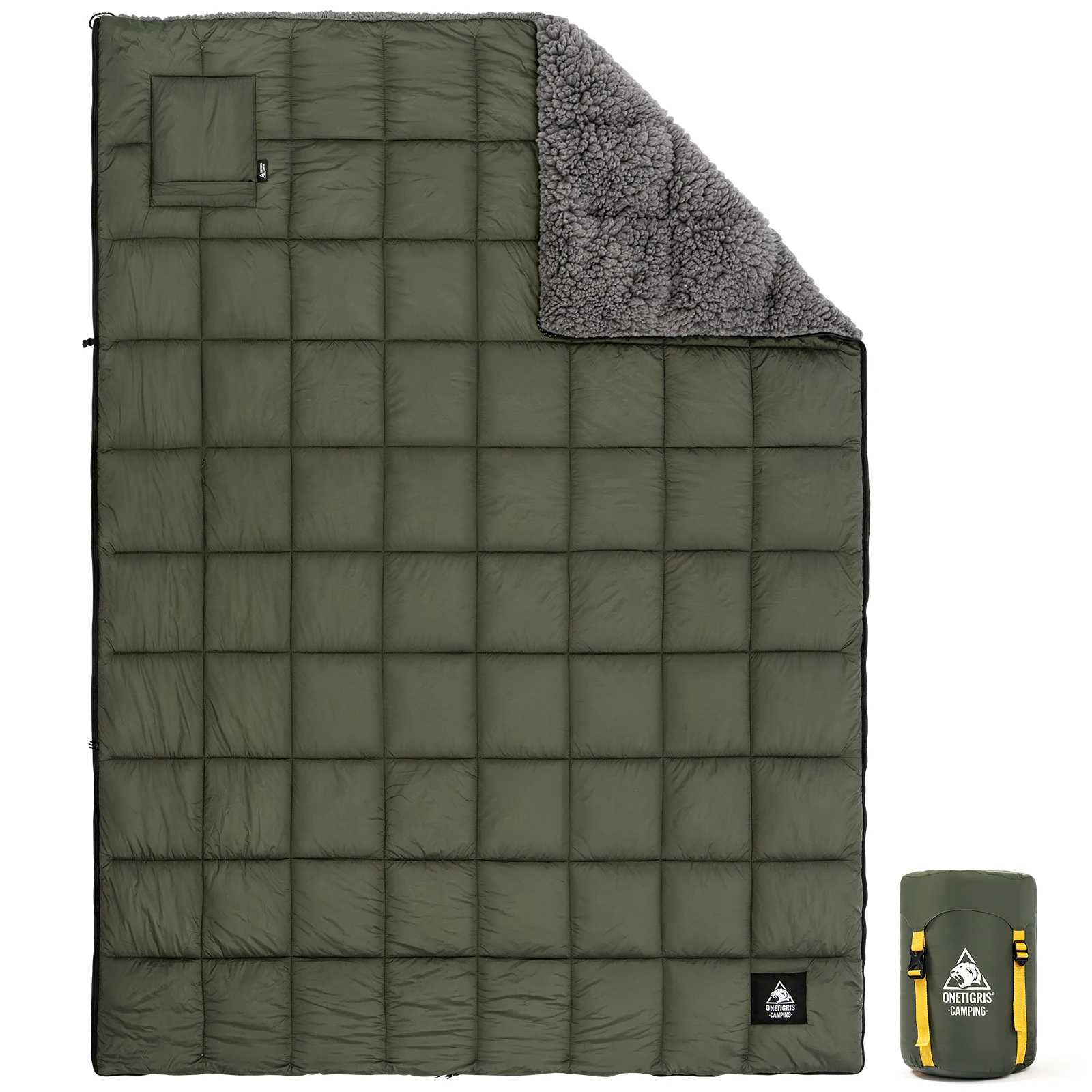 ONETIGRIS Manta poncho impermeable para camping y senderismo