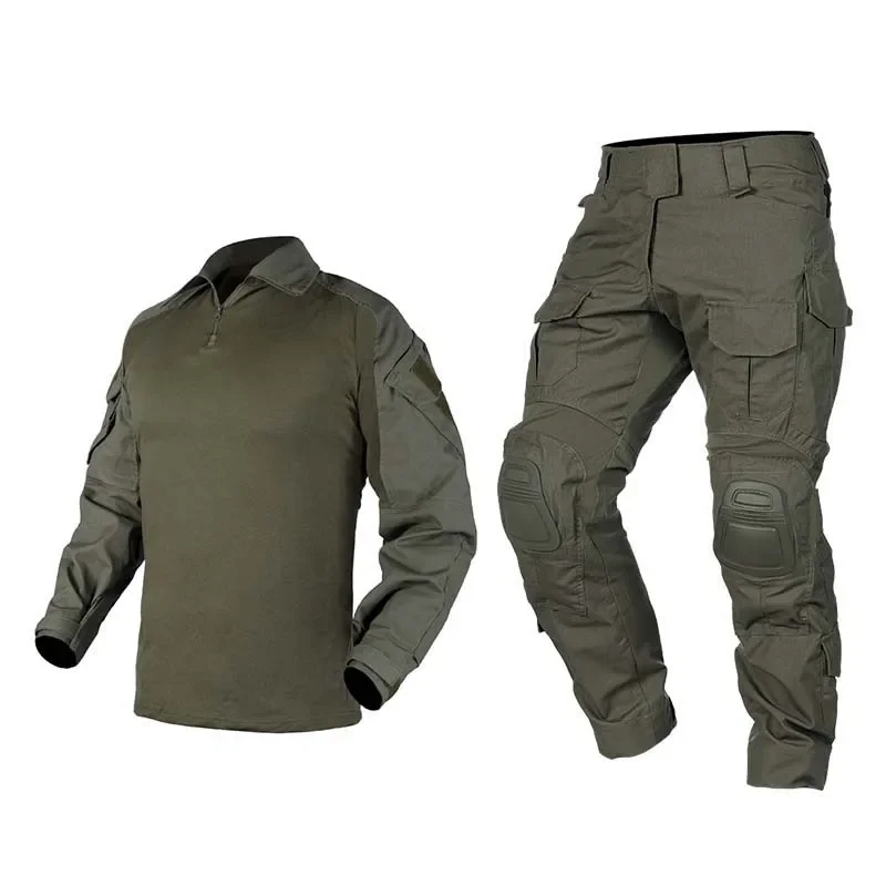 Conjunto táctico listo para entrenamiento