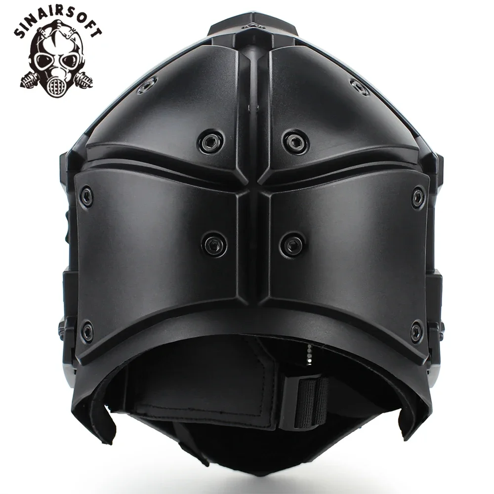 Casco táctico rápido con máscara y protección ajustable multifunción - imagen 4