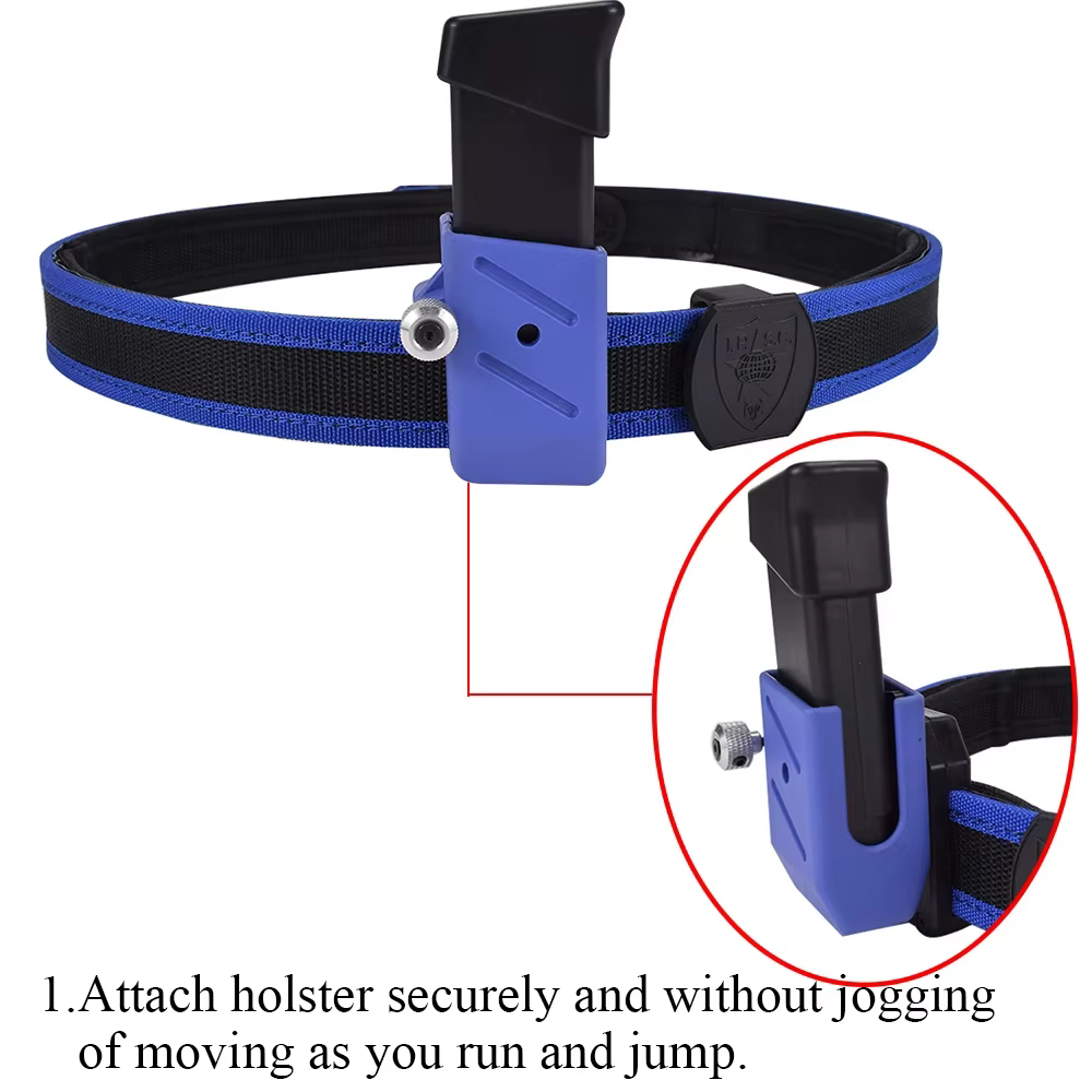 Juego de velocidad IPSC USPSA SINAIRSOFT con cinturón táctico, funda para pistola y bolsas para cargador