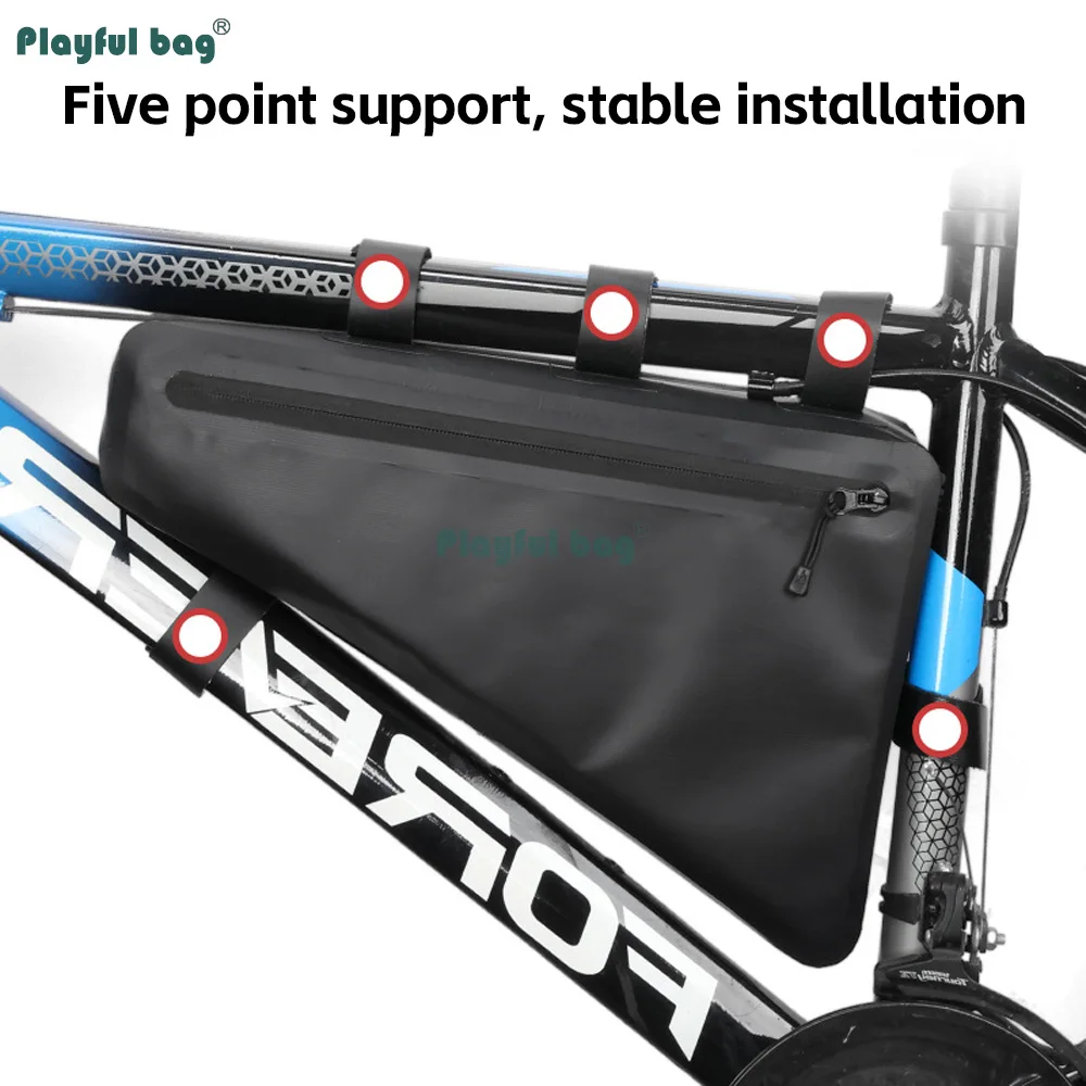 Bolsa triangular impermeable para bicicleta – Ciclismo y outdoor - imagen 5
