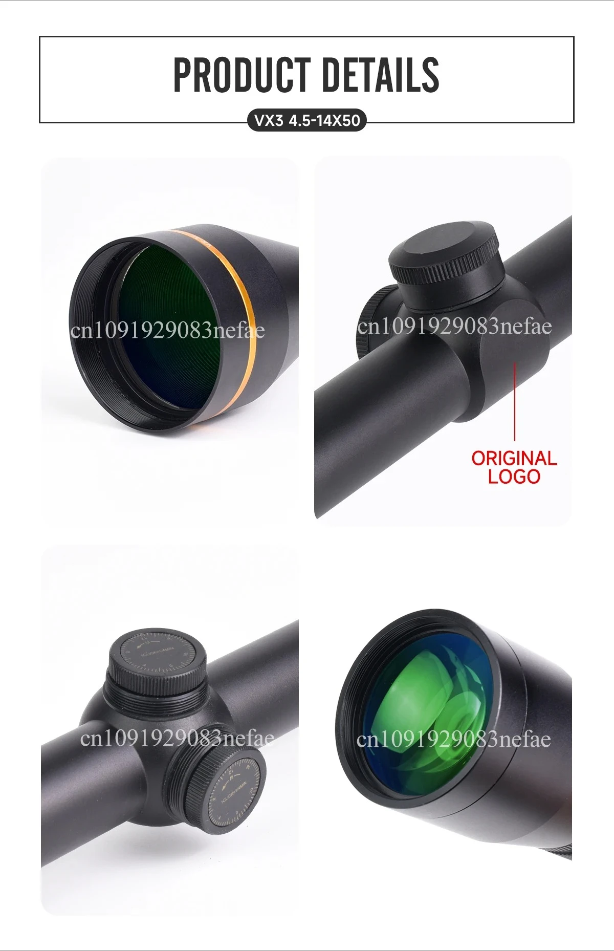Modelos 3-9x40 y 4.5-14X50 con objetivo
