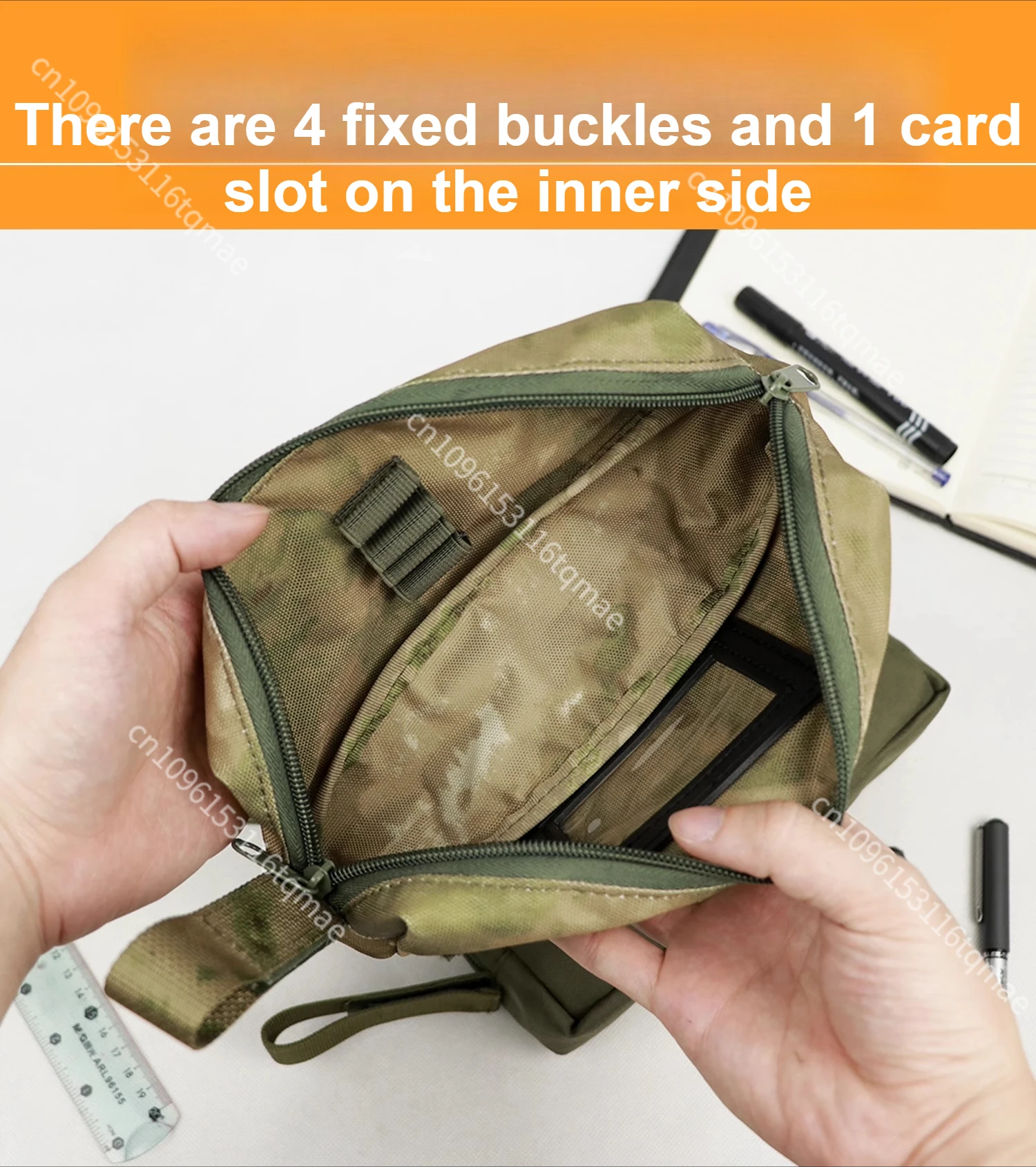 Estuche táctico MOLLE camuflaje EMR RG ATFG portátil - imagen 5