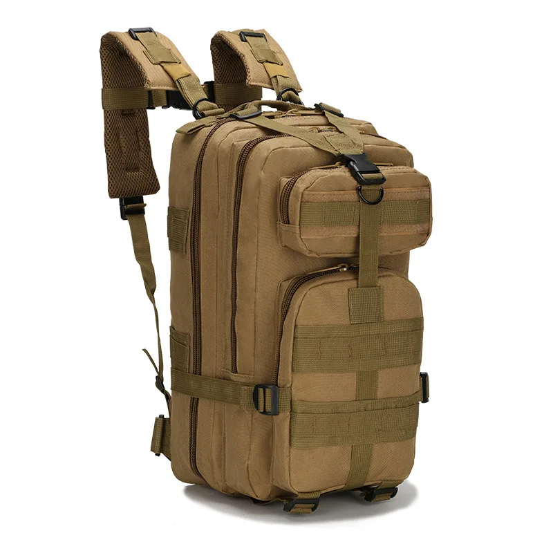 Mochila táctica de nailon MOLLE camuflaje para caza, pesca y trekking