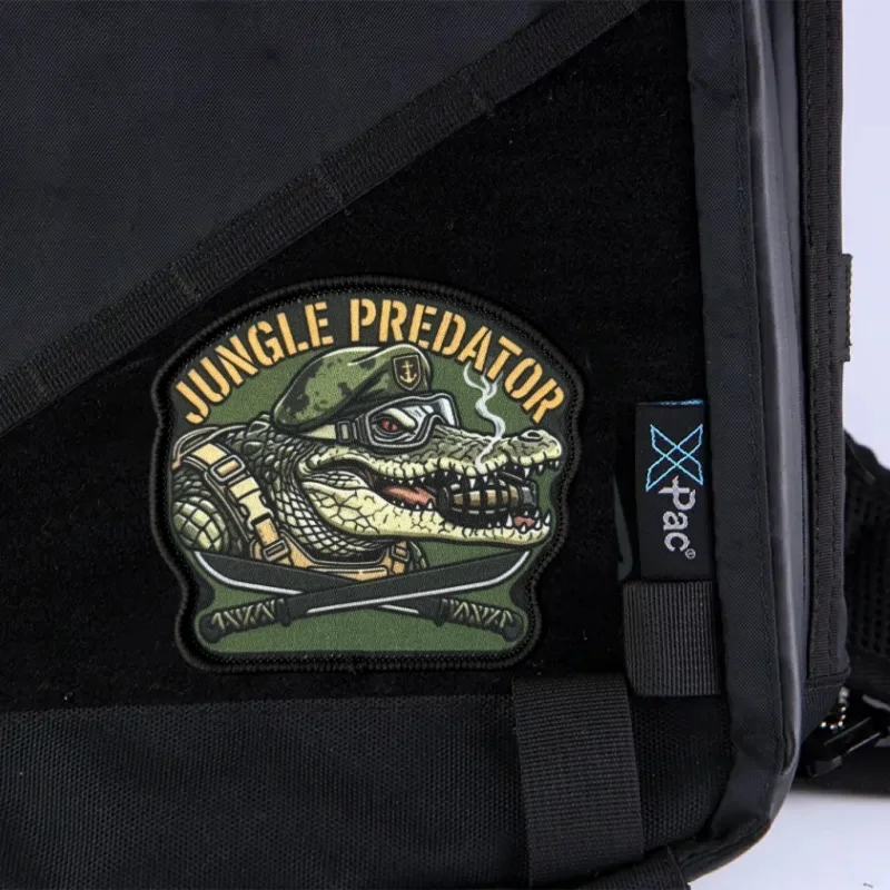 Parche táctico moral Depredador Selva adhesivo para mochilas - imagen 5