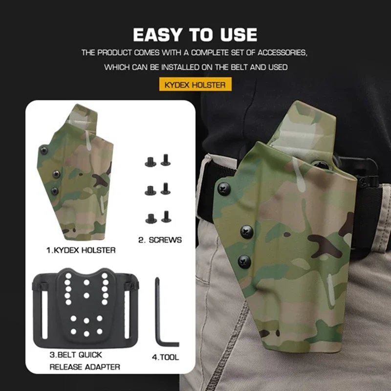 Funda táctica Kydex Colt 1911 ligera para cinturón - imagen 3