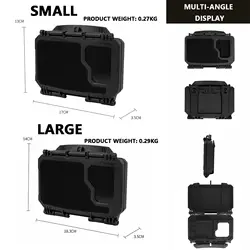 Soporte táctico MOLLE teléfono Quick Release abatible con ventana