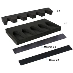Estante táctico espuma pistola soporte magnético pared