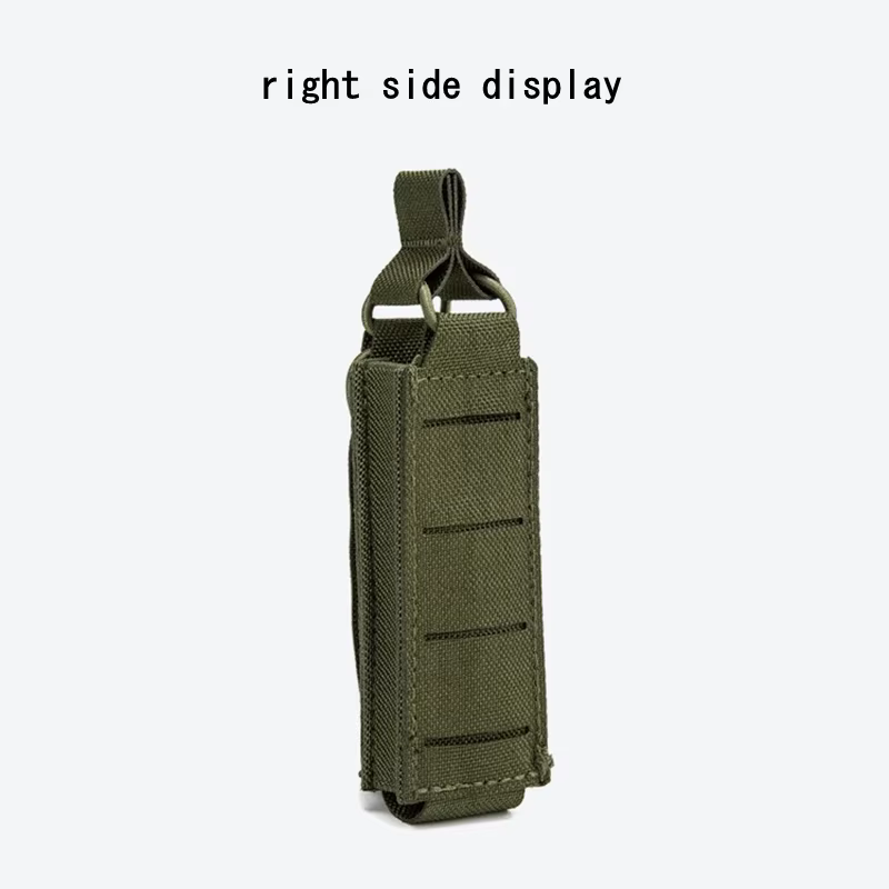 Porta Cargadores Táctico MOLLE de Cuero con Soporte para Linterna - imagen 5