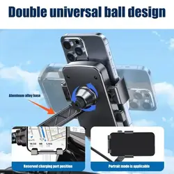 Soporte móvil universal para moto manillar y espejo retrovisor