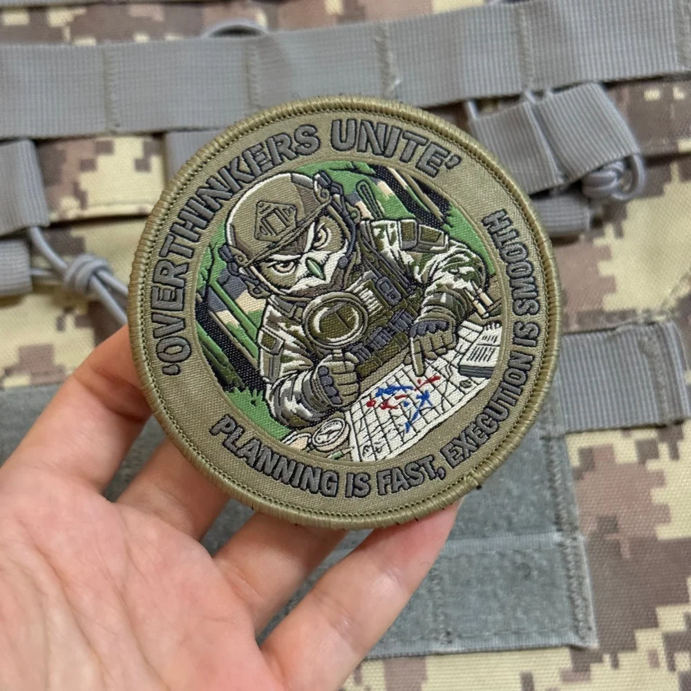 Parche Táctico Militar Búho con Velcro para Chaleco y Mochila