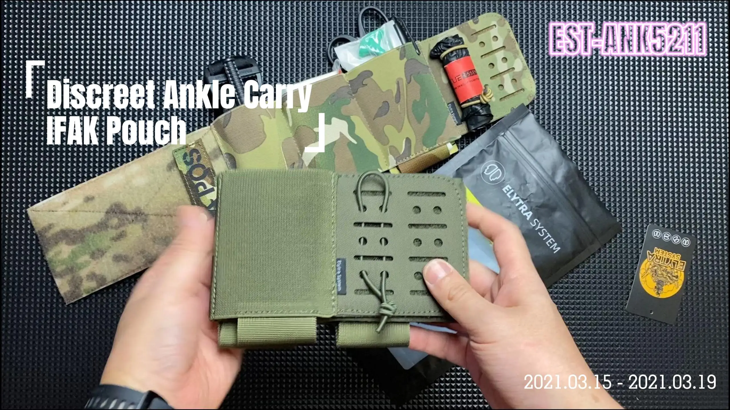 IFAK tobillo extensible funda primeros auxilios táctica MOLLE