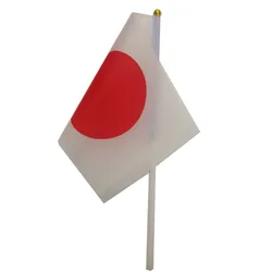 Bandera de Japón de mano resistente para exteriores