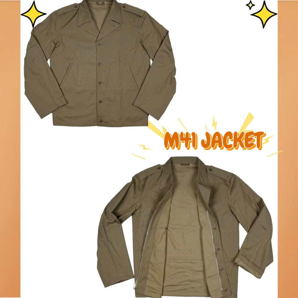 Chaqueta táctica M41 vintage algodón Segunda Guerra para hombre - imagen 2