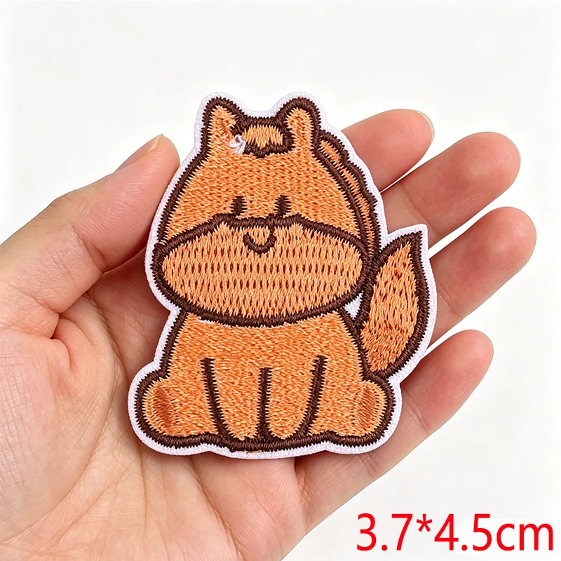 Parche termoadhesivo bordado gato y pastel fresa – para planchar - imagen 5
