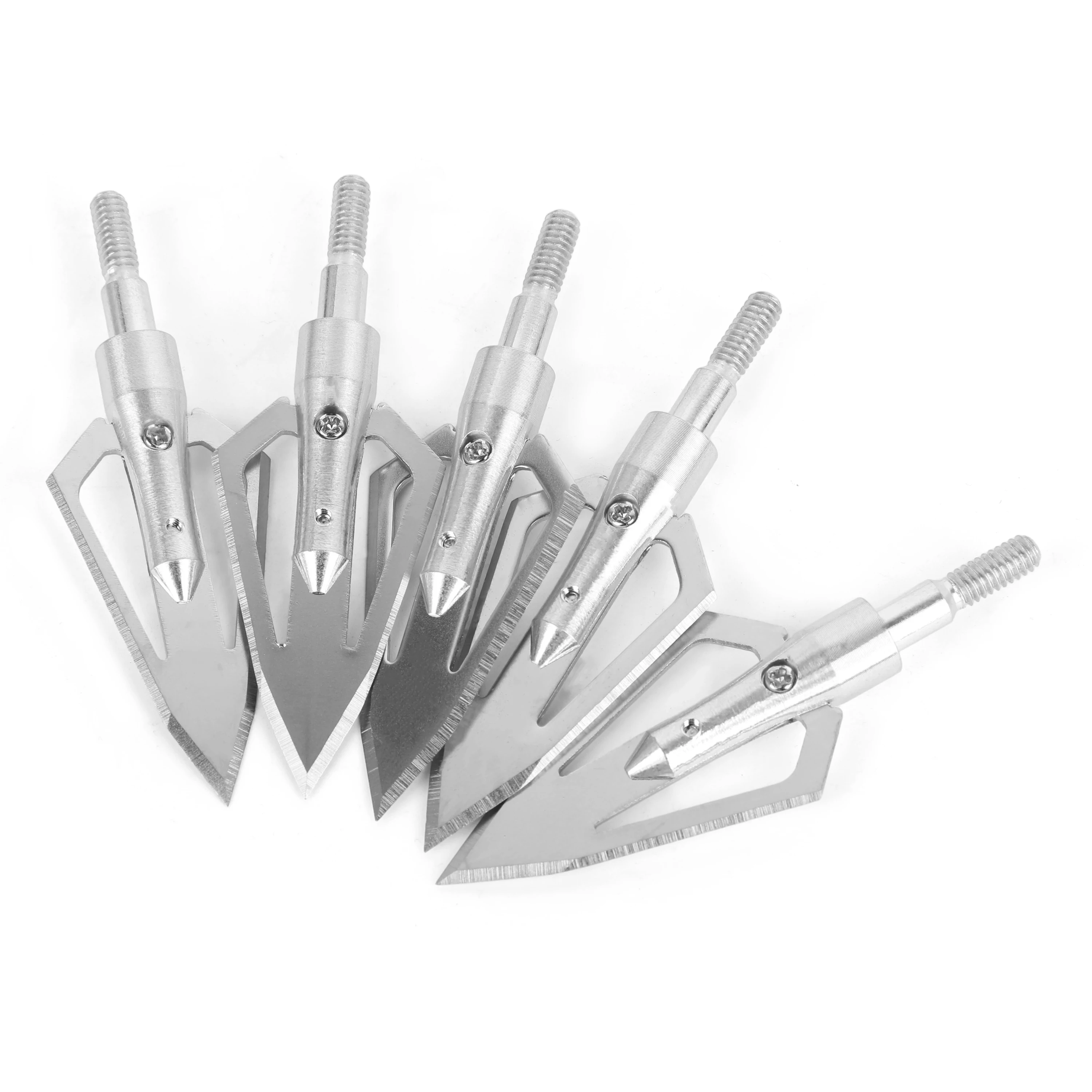 Puntas de flecha caza 100 grains aluminio – Cabezas anchas para arco táctico - imagen 4