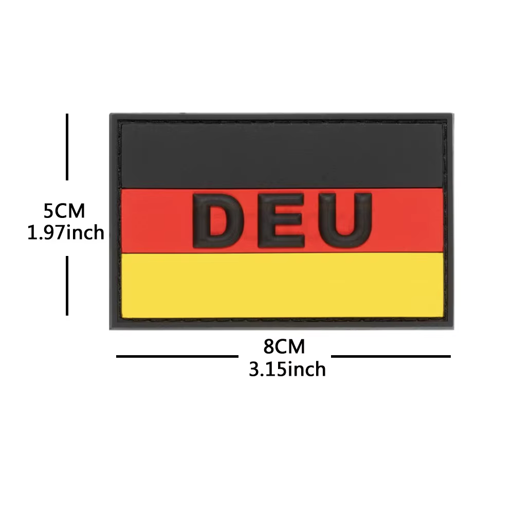 Insignia de accesorio para bolsa al aire libre con bandera alemana DEU