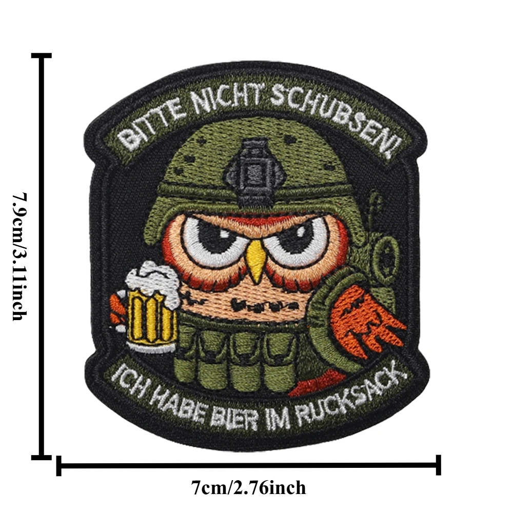 Parche militar bordado con velcro para mochila táctica - imagen 5