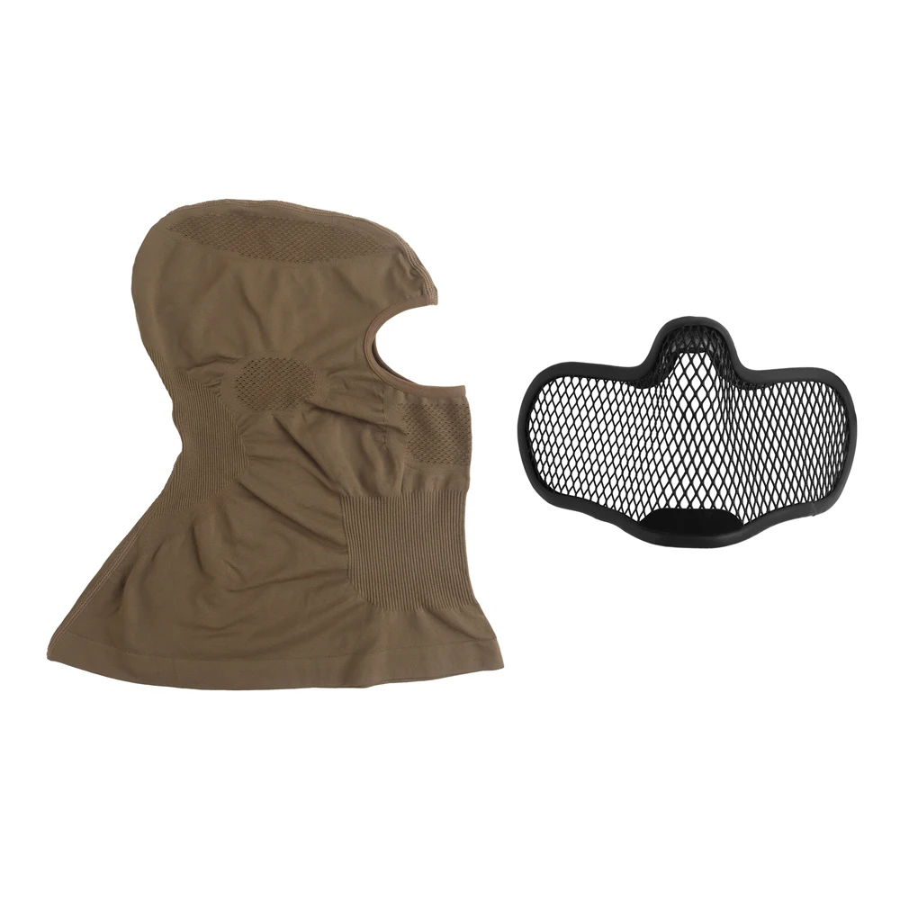 Protector facial integral de acero con ajuste elástico y ventilación