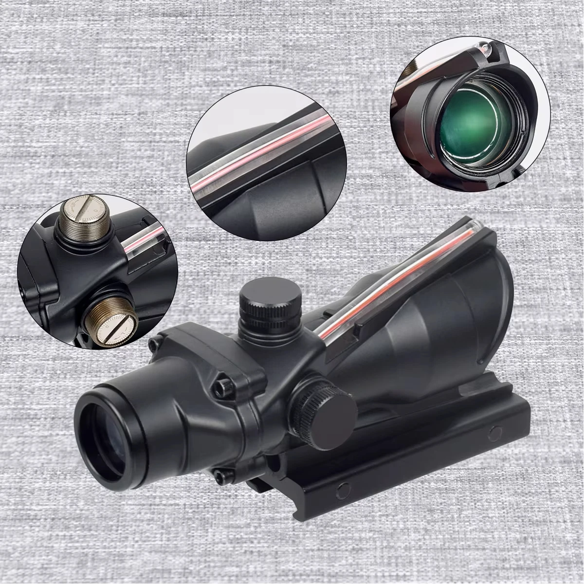 Tapa protectora antirreflejos RM Hunting para mira 20mm