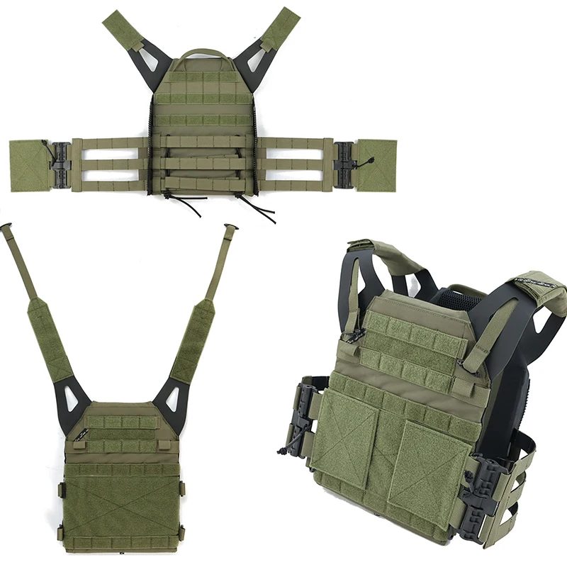 Chaleco táctico JPC MOLLE liberación rápida para airsoft nylon protección - imagen 3