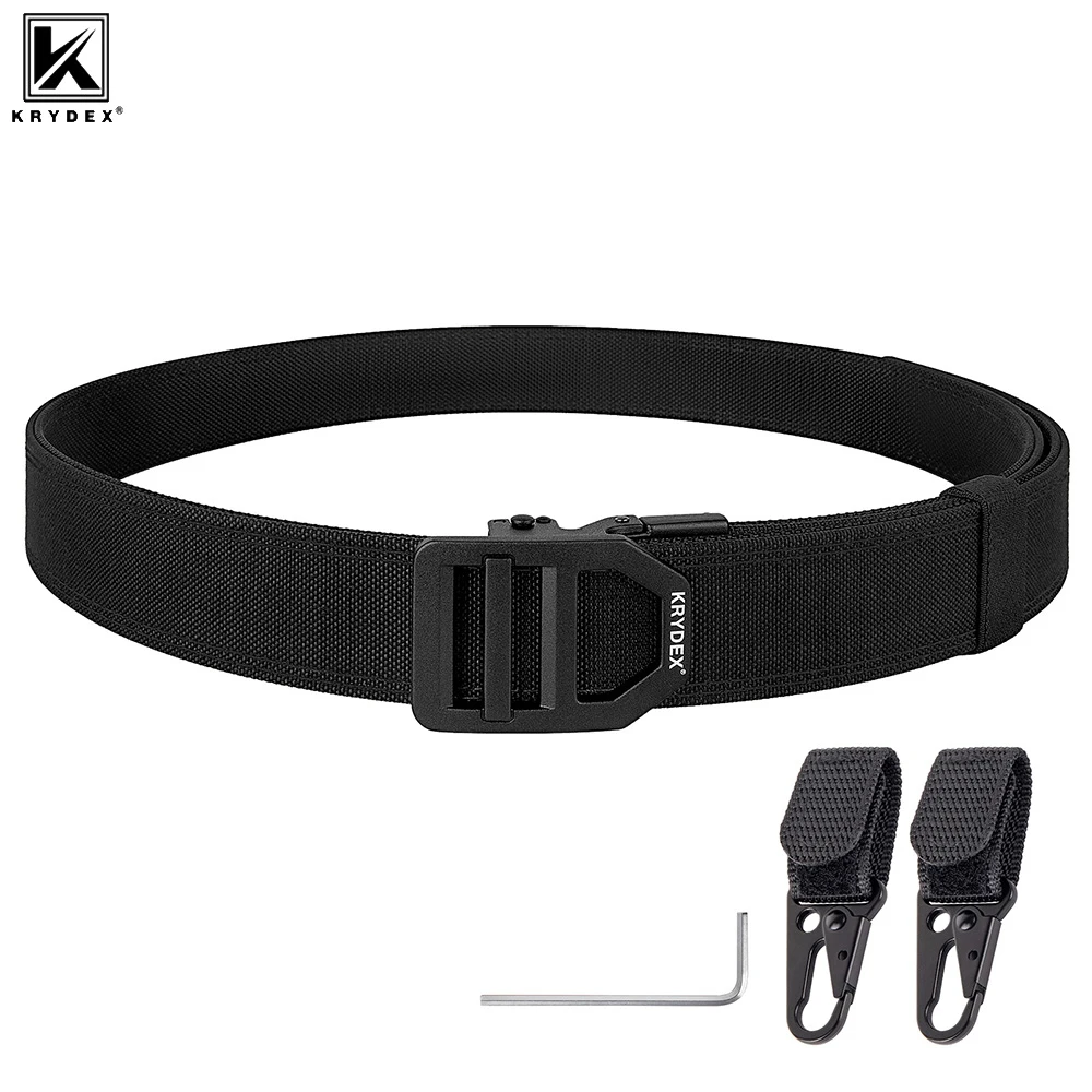 KRYDEX Cinturón táctico 1.5" Heavy Duty EDC Quick Release
