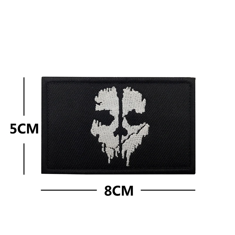Parche de calavera Punk con estilo decorativo