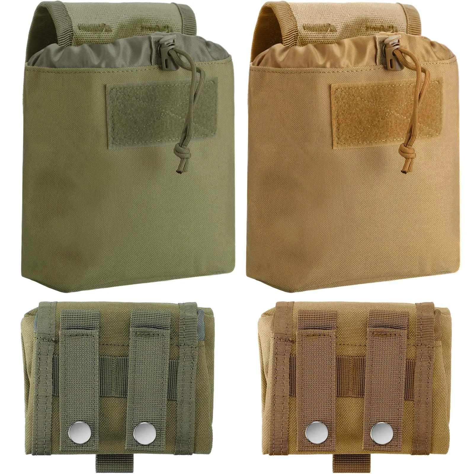 Bolsa táctica MOLLE enrollable de cintura con cinturón ajustable