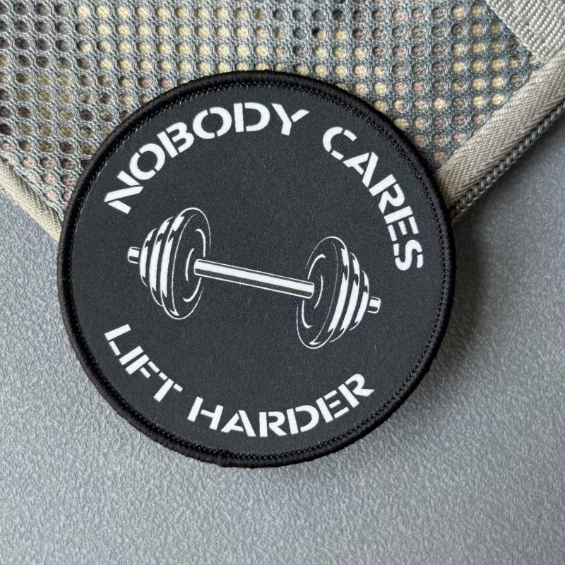 Parche táctico moral Lift Harder con gancho y bucle - imagen 3