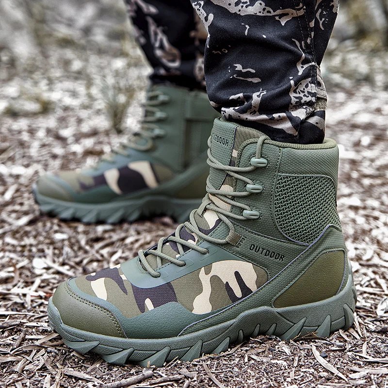 Botas tácticas de combate mejoradas para hombre, antidesgaste - imagen 4