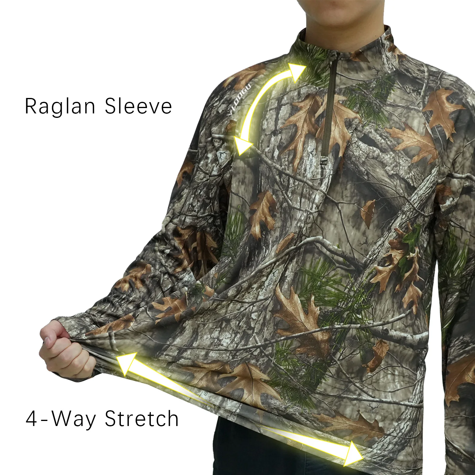 Camisa táctica ripstop camuflaje biónico manga larga UV
