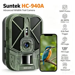 Cámara trail 4K HD 50MP visión nocturna infrarroja impermeable