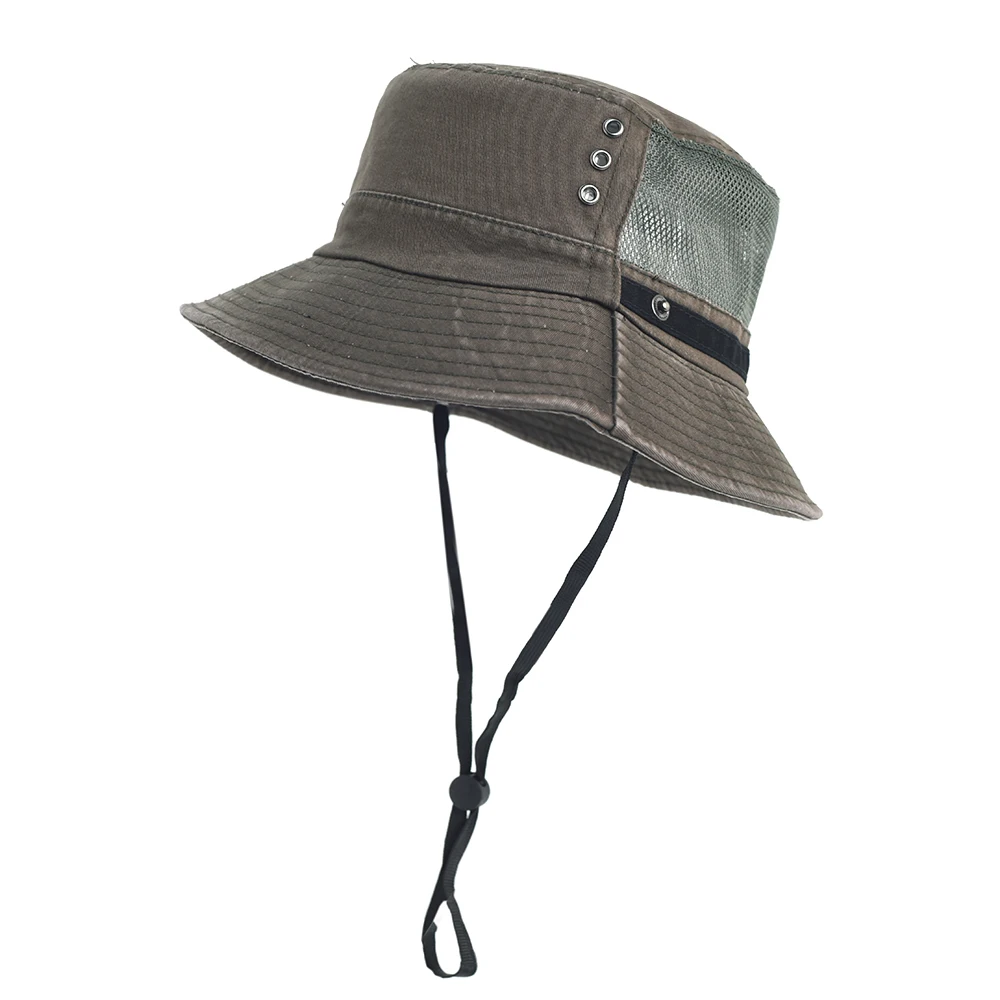 Sombrero pescador algodón lavado exterior primavera-verano panamá - imagen 5