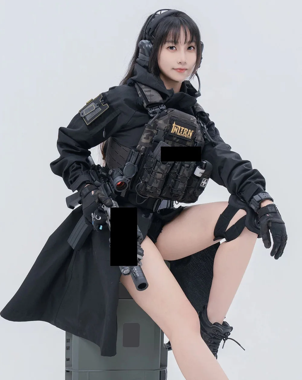 Chaleco táctico MOLLE para niñas QPC Mini airsoft aire libre - imagen 3