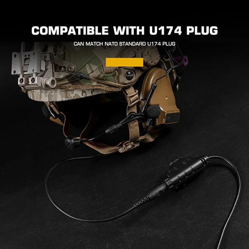 Adaptador PTT para auriculares tácticos Kenwood y Motorola - imagen 4
