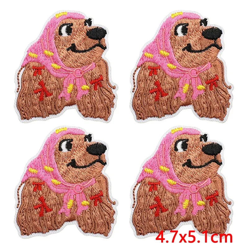 Parche bordado termoadhesivo corgi y beagle para ropa manualidades - imagen 3