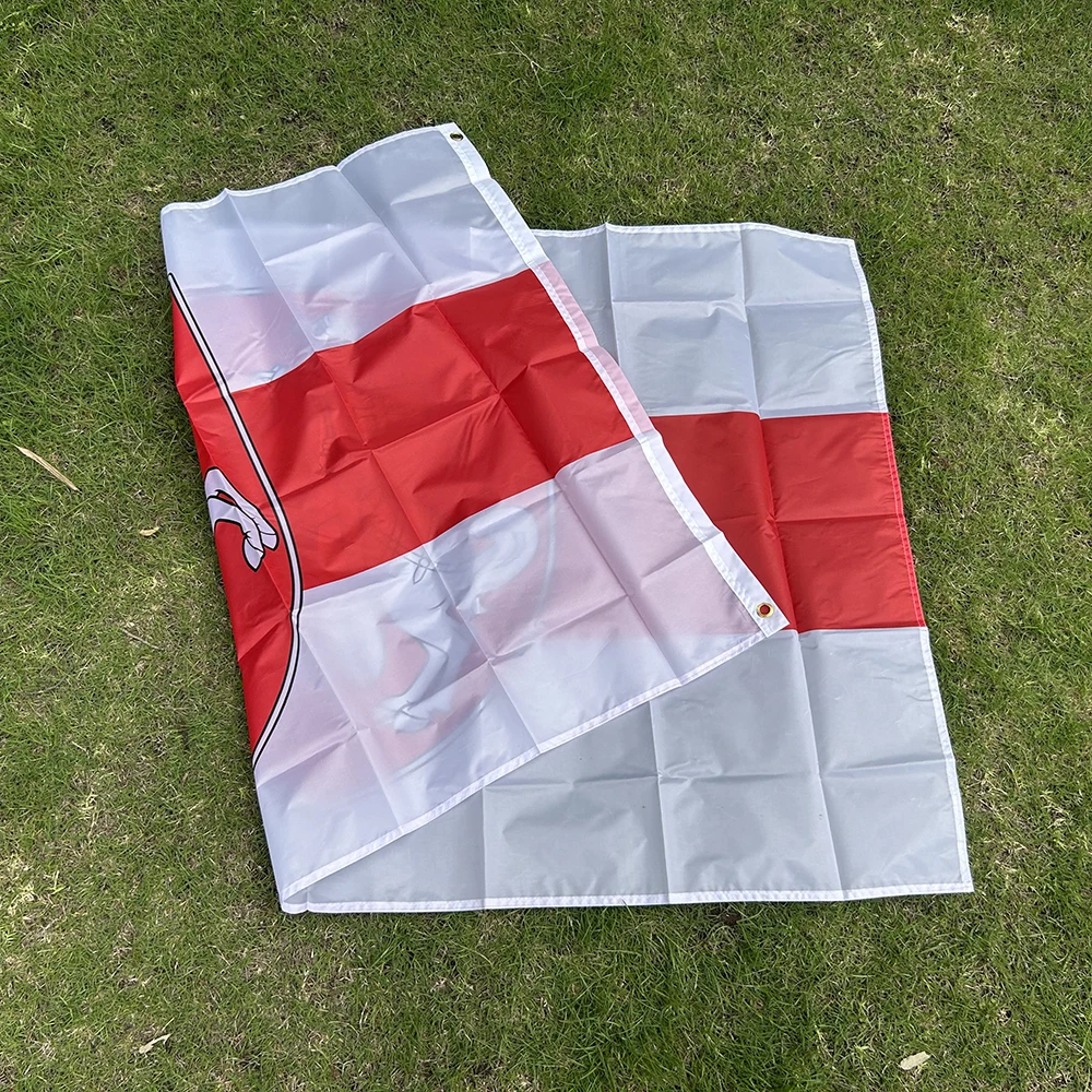 Bandera Bielorrusia poliéster con escudo para exterior e interior - imagen 5
