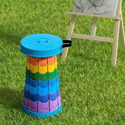 Taburete plegable altura ajustable – compacto para camping y pesca
