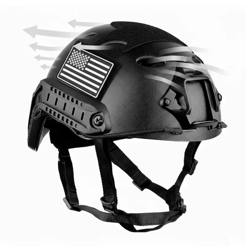 Casco táctico Airsoft tipo Fast PJ con funda y acolchado - imagen 4