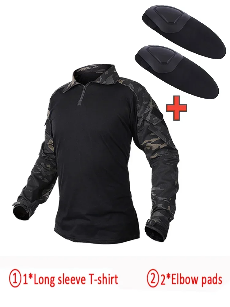 Camisa táctica camuflaje ripstop para hombre – caza y combate