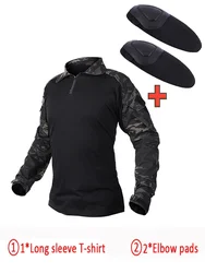 Camisa táctica camuflaje ripstop para hombre – caza y combate