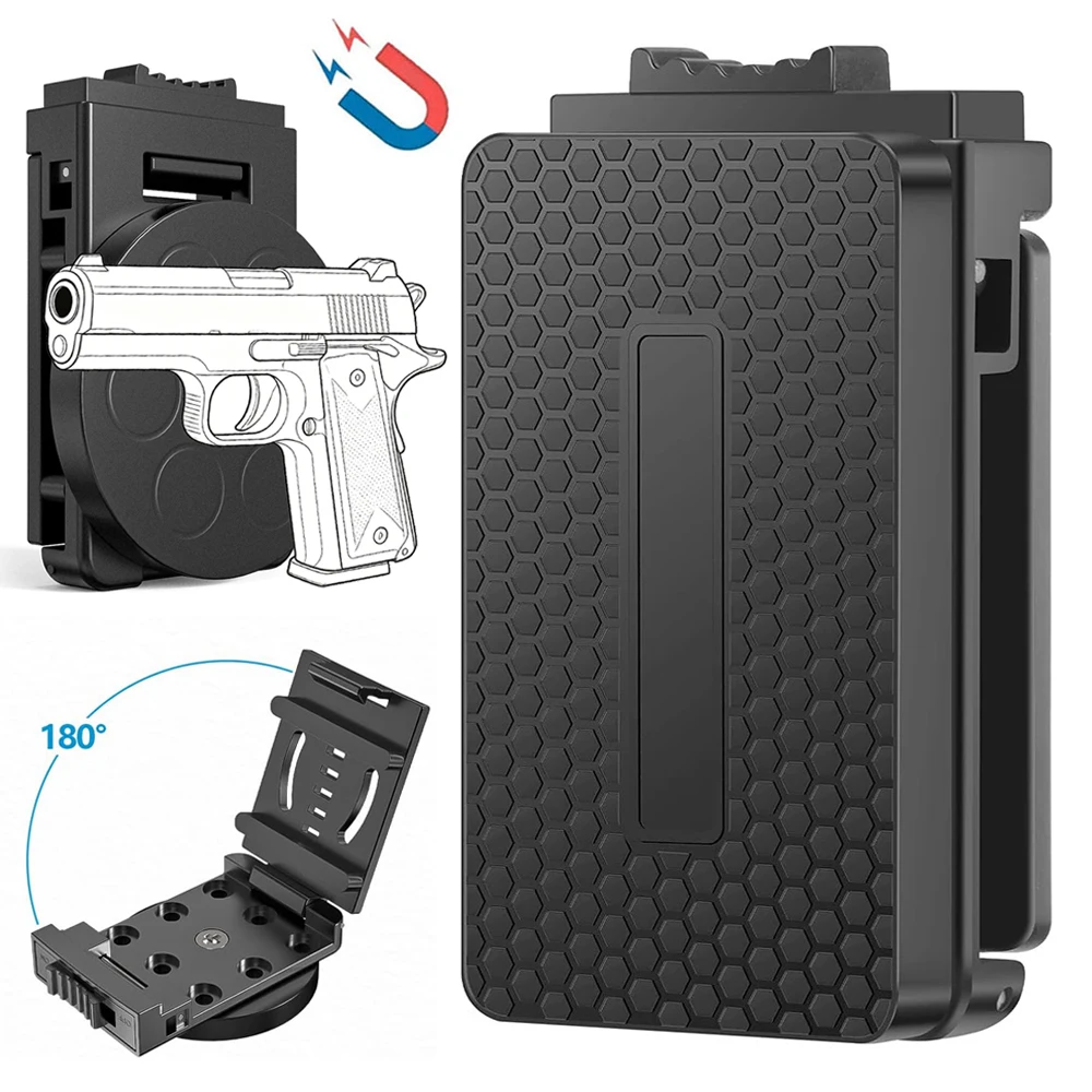 Funda táctica magnética para pistola con acceso rápido y clip cinturón