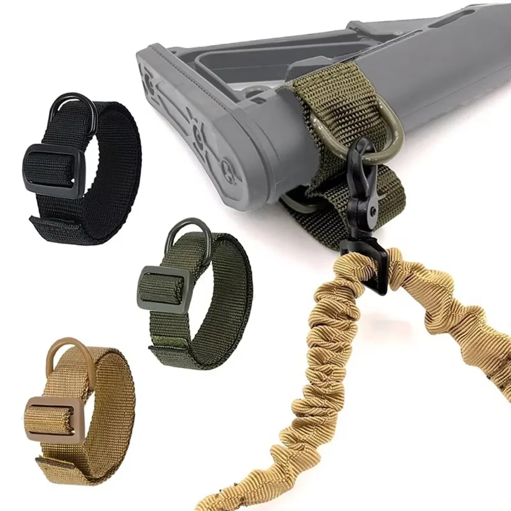 Adaptador eslinga pistola EDC nailon ajustable con anilla en D - imagen 3