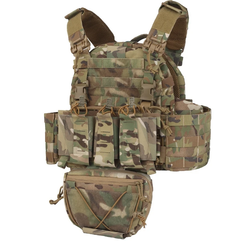 Chaleco táctico MOLLE liberación rápida Airsoft