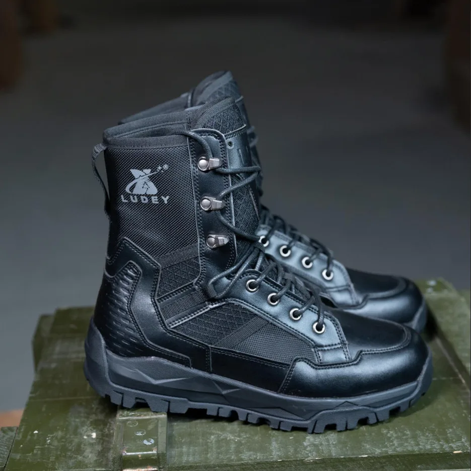 Botas militares antideslizantes estilo desierto hombre talla grande - imagen 3