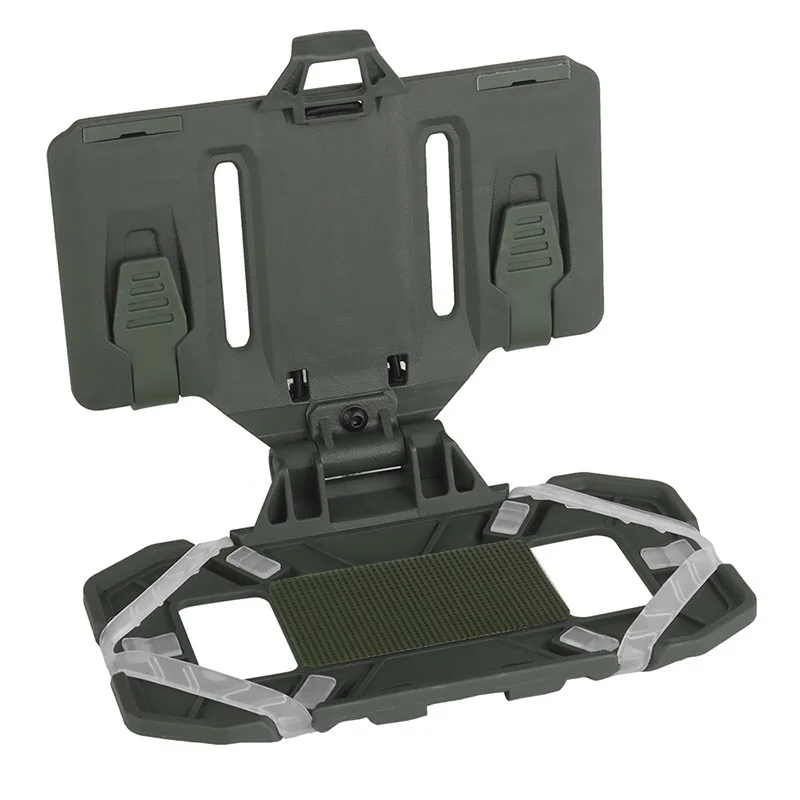 Chaleco táctico MOLLE con soporte teléfono y mapa Airsoft caza - imagen 4