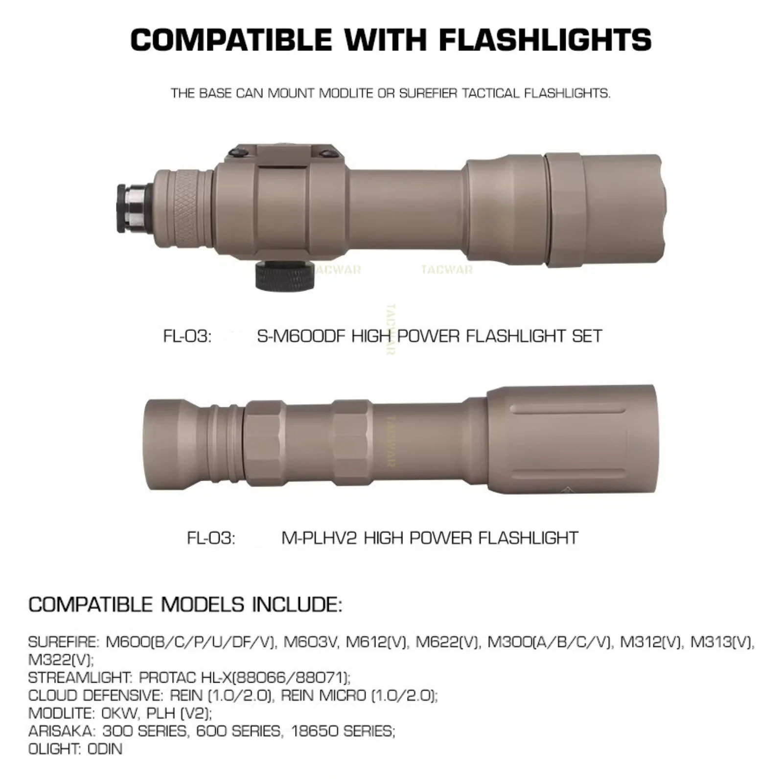 Offset Scout soporte para linterna táctica M-LOK metálico de riel - imagen 4