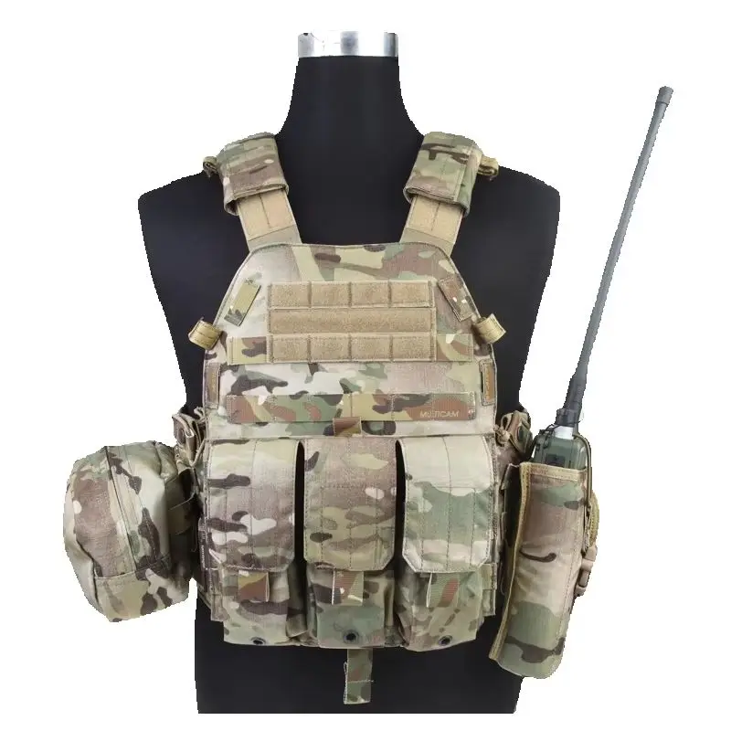 Portador de placa táctico 3 bolsas – Airsoft y senderismo - imagen 3